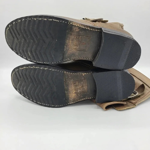 Frye Veronica 77618 Brown Leather Tall Knee High Riding Boots 5.5 - Picture 14 of 16